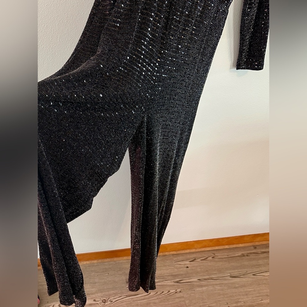 H&M Black Sequin Jumpsuit
